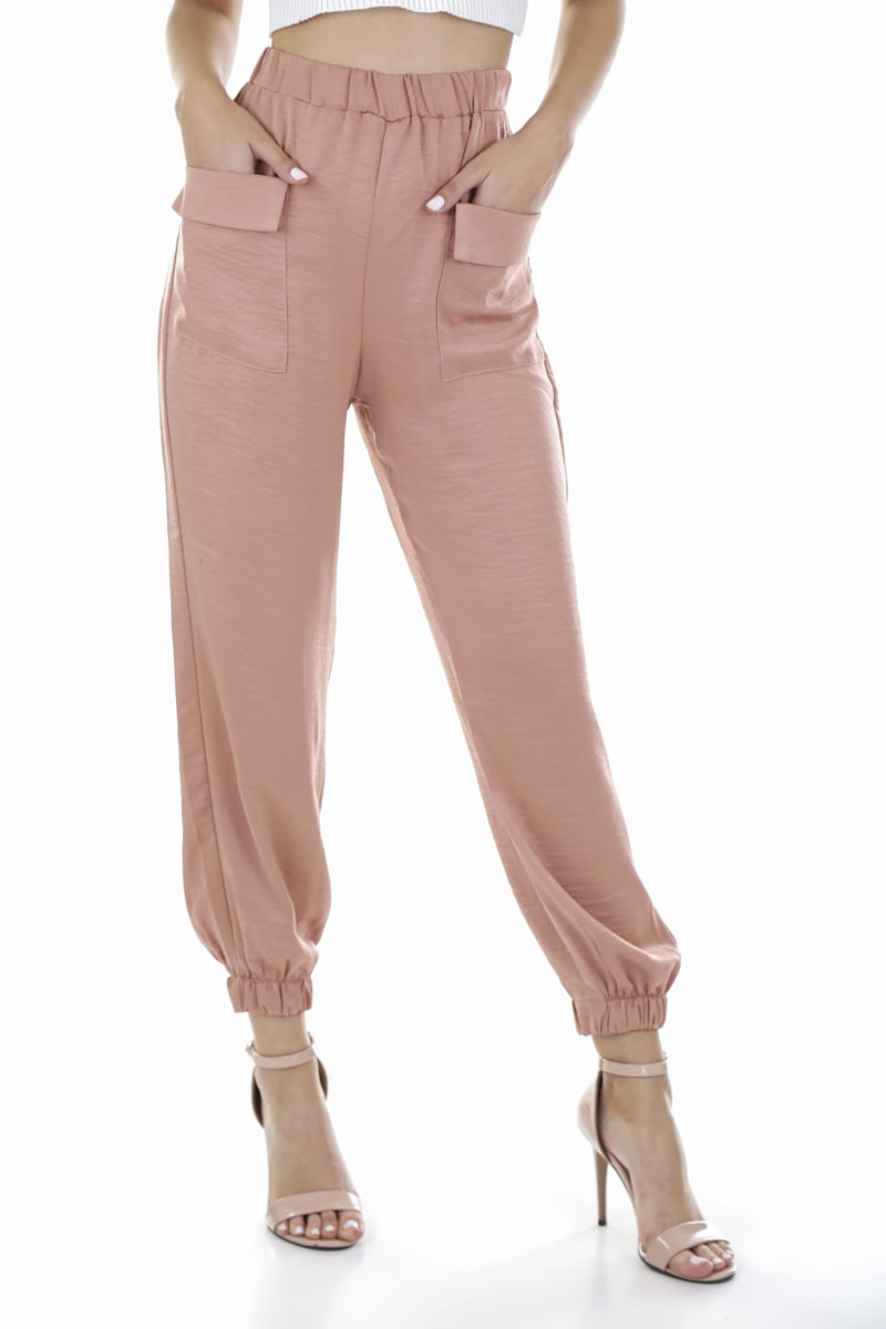 Pantalon en Lin Décontracté